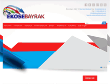 Tablet Screenshot of ekosebayrak.com